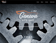 Tablet Screenshot of genevaautobody.com